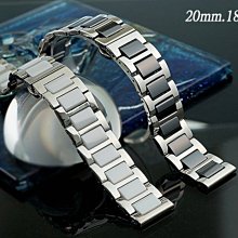 【時間探索】全新 不鏽鋼+陶瓷摺疊扣金屬錶帶 ( 22mm.20mm.18mm.16mm.14mm )