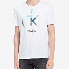 ☆【CK男生館】☆【Calvin Klein LOGO印圖短袖T恤】☆【CK001F9】(M)