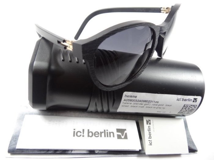 信義計劃 眼鏡 全新真品 ic! berlin  Helene 復古 圓框 膠框 藍水晶鍍膜鏡片 sunglasses