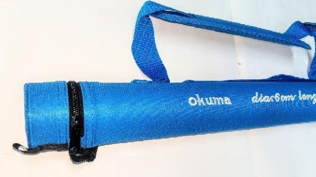 OKUMA 蝦竿袋 竿筒迷彩/藍色任一 ~豪福釣具小舖~[Haofoo]