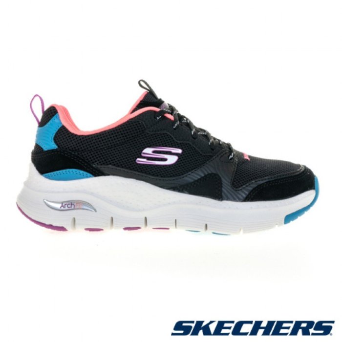 [風信子鞋坊]免運SKECHERS 寬楦足弓專利技術ARCH FIT休閒鞋(149723BKMT)(女)桃粉