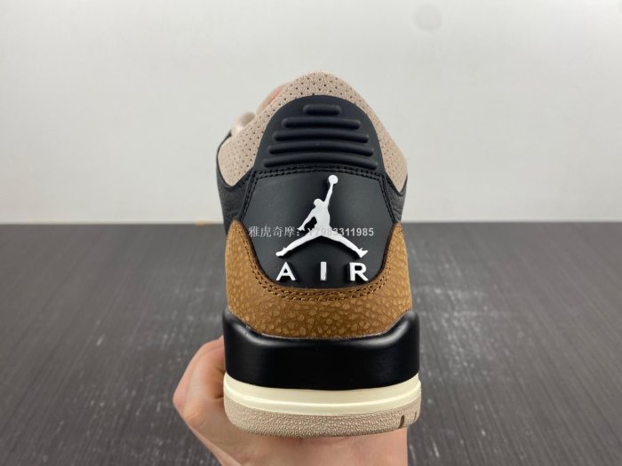 Air Jordan 3  Retro Elephant 黑棕 咖啡 沙漠水泥 男鞋 CT8532-008