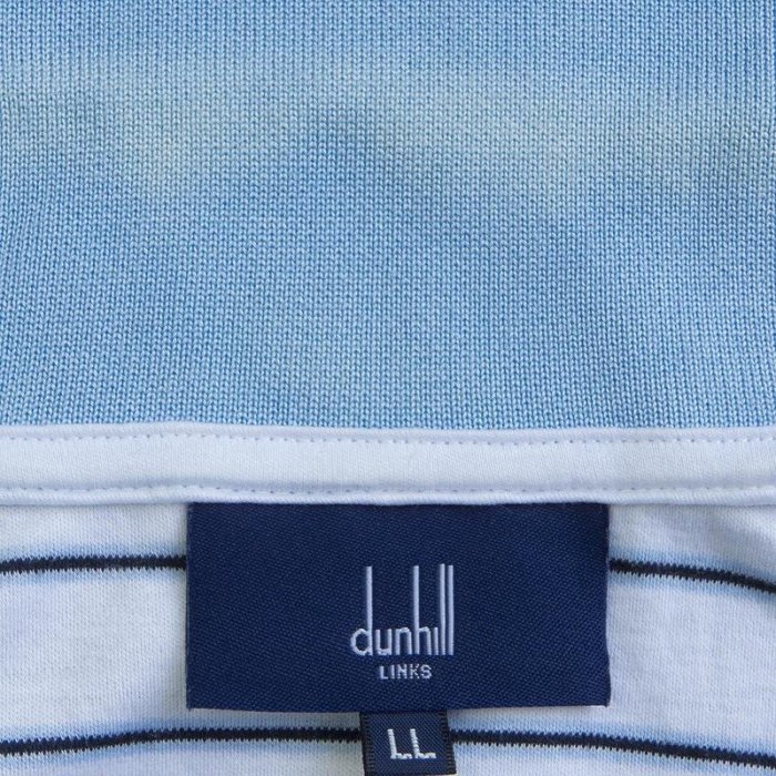 dunhill 英國著名的男性時尚品牌純棉條紋短袖POLO衫 日本製