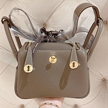 Hermes Lindy mini T/C 皮 Taurillon Clemencce 象灰金釦 / S2 風衣灰金扣 現貨