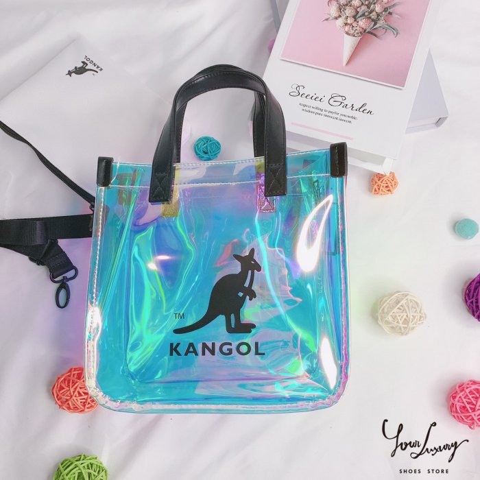 【Luxury】Kangol袋鼠圓桶包 四款 半桶包 後背包 雷射包 側背包 皮革 托特包 經典LOGO 水桶包 斜背包