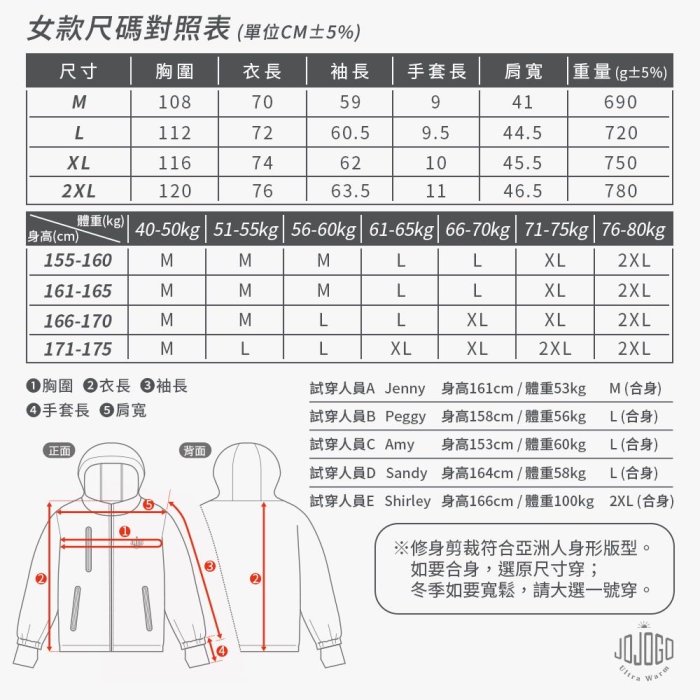 Jojogo 風衣式衝鋒衣外套 防風防潑水外套