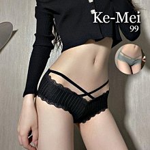 克妹Ke-Mei【AT72337】心機維密款!性感交叉繃帶俏臀內褲