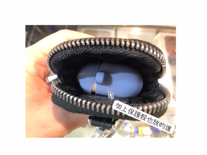 《真愛名牌精品》PRADA 1TT119 Mini-pouch 黑尼龍銀三角 小零錢包/鑰匙包 *全新*代購