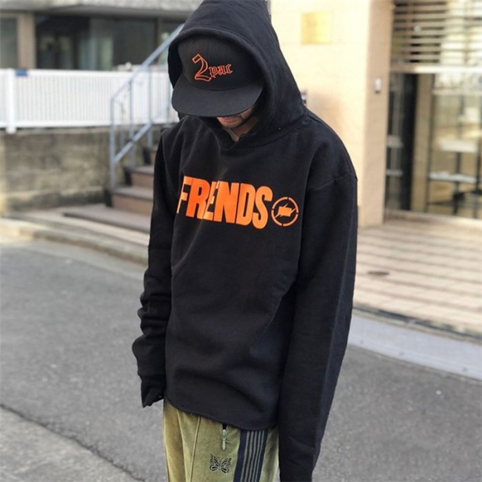 VLONE x Fragment Friends Logo Hoodie 聯名閃電大V 藤原浩帽t 連帽