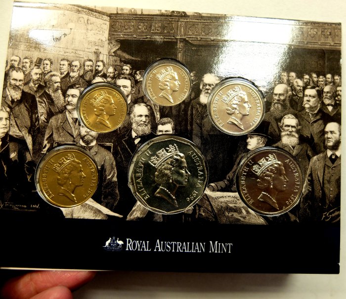 澳洲 澳大利亞 1996年 亨利·帕克斯爵士 紀念幣 套幣