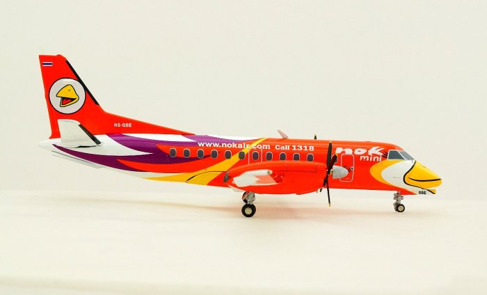 Nok Mini Saab 340【Orange】Registration：HS-GBE 泰國皇雀航空限量品 