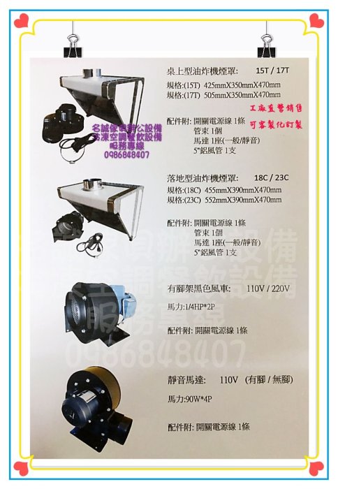 ♤名誠傢俱辦公設備冷凍空調餐飲設備♤ 多翼式送風機 抽油煙機 鼓風機 風鼓 風車 抽風機 排風機 通風機 靜電機 靜音馬達