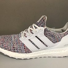 【Dr.Shoes 】Adidas UltraBoost 4.0 男鞋 白 彩虹 編織 慢跑運動 休閒鞋 DB3198