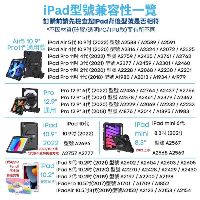 【少量現貨】iPad 保護殼 粉紅 2022 iPad Pro 11 / 12.9 Air 5 10.9 軍規保護套背帶