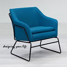 【設計私生活】曼頓休閒單人沙發椅-藍色(部份地區免運費)119W