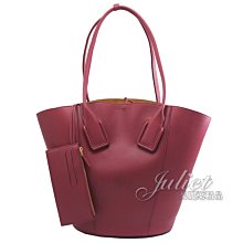 【茱麗葉精品】全新精品 BOTTEGA VENETA 專櫃商品 576836 大容量小牛皮肩背托特包.紫紅 現貨