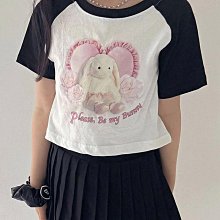 S~XL ♥上衣(BLACK) BUNNY POWDER-2 24夏季 BUP240422-131『韓爸有衣正韓國童裝』~預購