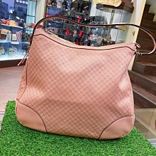 【茱麗葉精品】全新精品 GUCCI 449244 經典雙G緹花全皮革壓紋單柄肩背包.粉 預購無現貨