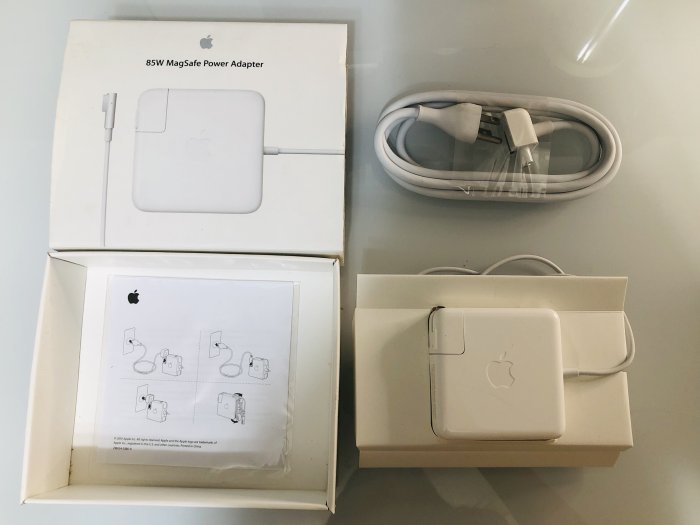 全新 原廠 85w magsafe power adapter for Macbook Pro L型 充電器 a1343