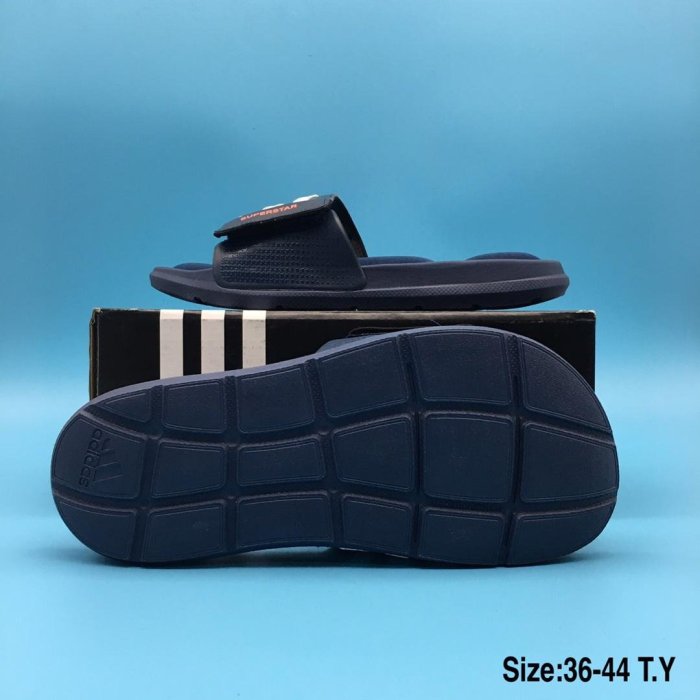 Adidas SUPERSTAR SLISE 運動拖鞋 男女情侶拖鞋魔術貼4G 愛迪達拖鞋