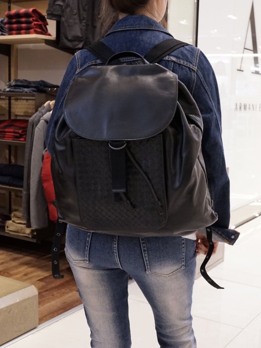Bottega Veneta 361014 Intrecciato Backpack 編織後背包 黑 現貨