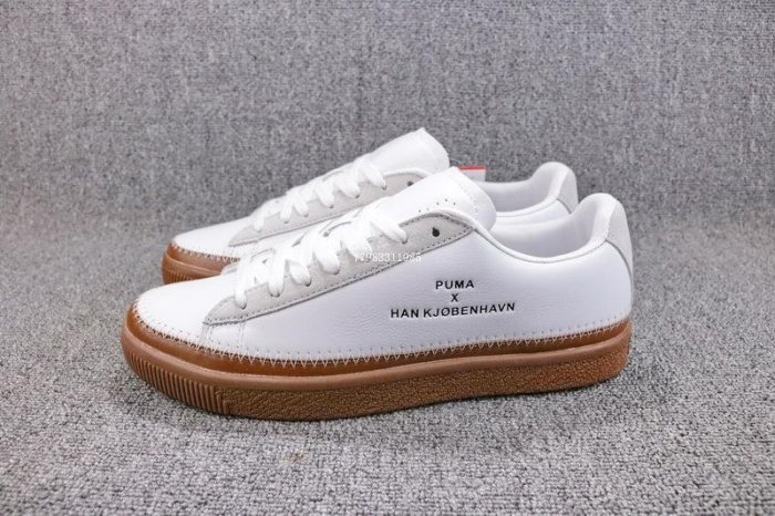 Puma Clyde Stitched 白棕 百搭 皮革 休閒滑板鞋 男女鞋 364474-01