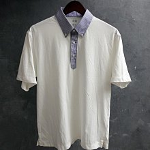 CA 日本品牌 UNIQLO 白色 防曬透氣 短袖polo衫 M號 一元起標無底價R103