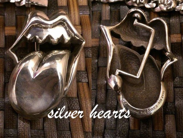 【SILVER HEARTS】Goro&#39;s Chrome Hearts 克羅心 Lip&Tan Charm皮帶扣 扣環