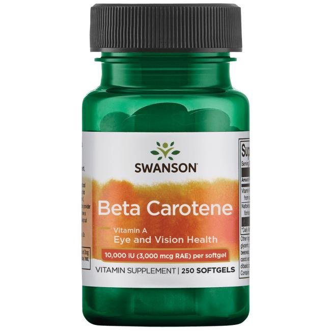 【 Swanson 】β-胡蘿蔔素 維他命A Beta carotene 10000IU/3000mcg*250粒