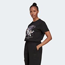 南🔥2022 8月 ADIDAS DISNEY GRAPHIC 短袖上衣 短T 迪士尼 太空人 女款 黑 HL9050