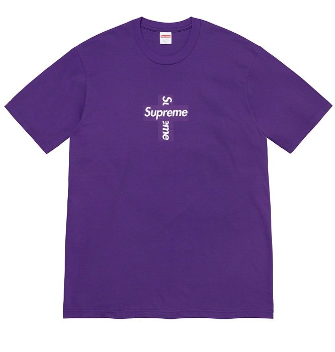 ☆LimeLight☆ Supreme Cross Box Logo Tee 黑/藍/黃/紫/綠/白M L XL