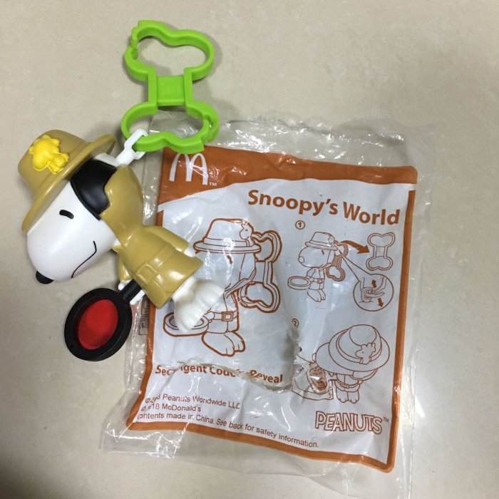 McDonald's麥當勞玩具-SNOOPY’s world神秘特工史努比@早期懷舊童玩公仔玩偶企業娃娃企業寶寶商標收藏柑仔店