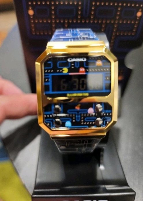 CASIO x Pacman 卡西歐經典手錶 小精靈 A100WEPC