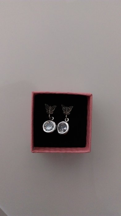 925純銀蝴蝶+黑(紅)瑪瑙耳環針式Anna sui/mikimoto/tasaki/iroo/Agnes.b