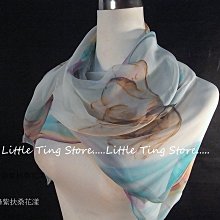 Little Ting Store:SILK TOUCH(多款式)花樣長巾髮圈/髮帶可搭配圍巾披肩頭巾帽子