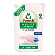 【易油網】【缺貨】FROSCH Fein & Woll 羊毛物料 天然洗衣精補充包 1.8L #48870