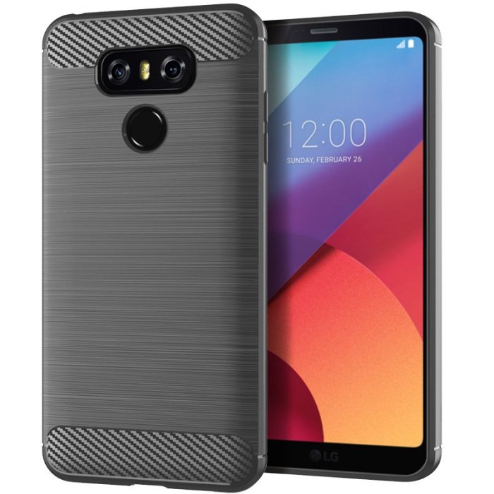 適用LG G6 Plus手機殼 LG G6+保護套拉絲紋防滑全包硅膠防摔軟殼QSJ