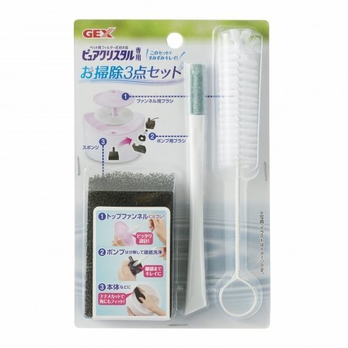 日本GEX ．3219犬貓飲水器都適用清潔刷組