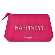 【橘子水】LANCOME 蘭蔻 VIP幸福化妝包(桃紅)