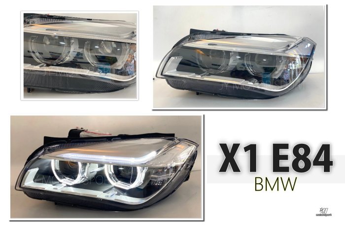 小傑-全新 BMW X1 E84 2011-2015 低階升級高階 LED 導光 光圈 魚眼 大燈 美規用 含HID燈管