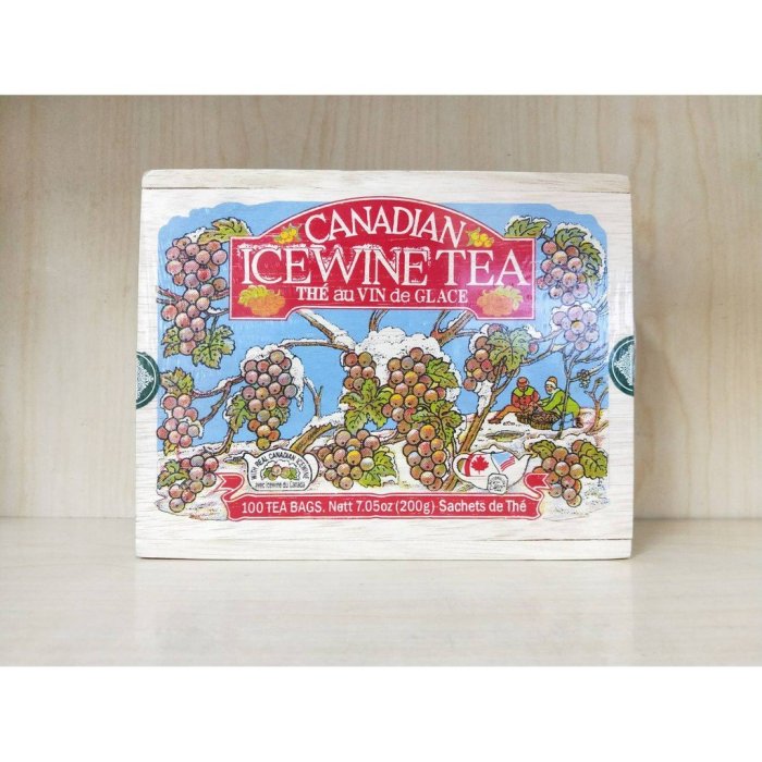 即期出清  加拿大 Mlesna Icewine Tea 冰茶 大包裝100入 木盒包裝