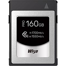 Wise 160GB CFExpress Type B Pro 高速記憶卡 CFX-B160P R:1700/W1500
