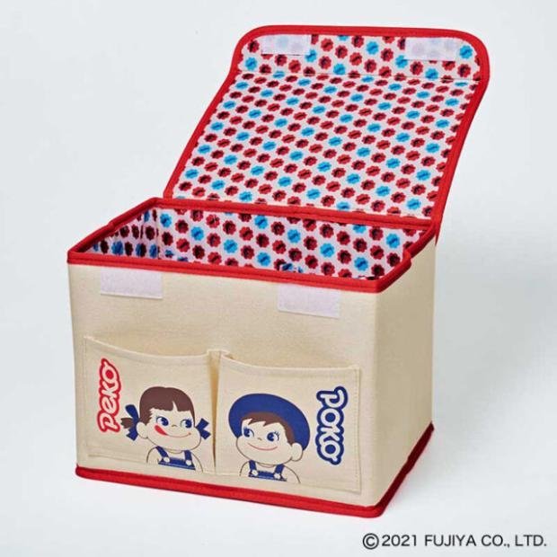 │遇見。小舖│B20606日本雜誌附錄 不二家 PEKO 牛奶妹 收納箱 桌面文具 雜物盒 化妝箱 置物籃