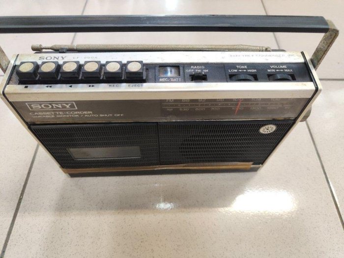 sony cf-200a 日本製 古董收音機 古董播放機