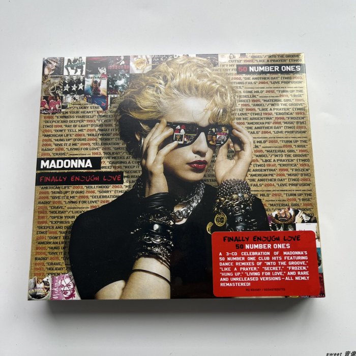 CD麥當娜 Madonna Finally Enough Love: 50 Number Ones 3CD精選