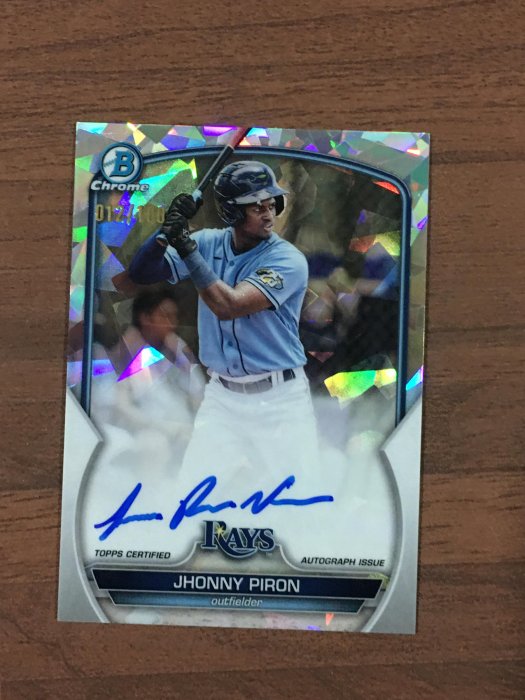 【畢拉卡鋪】Jhonny Piron 2023 Bowman Chrome 1st Auto RC Atomic Refractor /100 亮面新人簽名卡