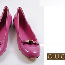 【茱麗葉精品】全新精品 《全新現貨 優惠中》GUCCI 時尚質感亮皮竹節蝴蝶結娃娃鞋 38號