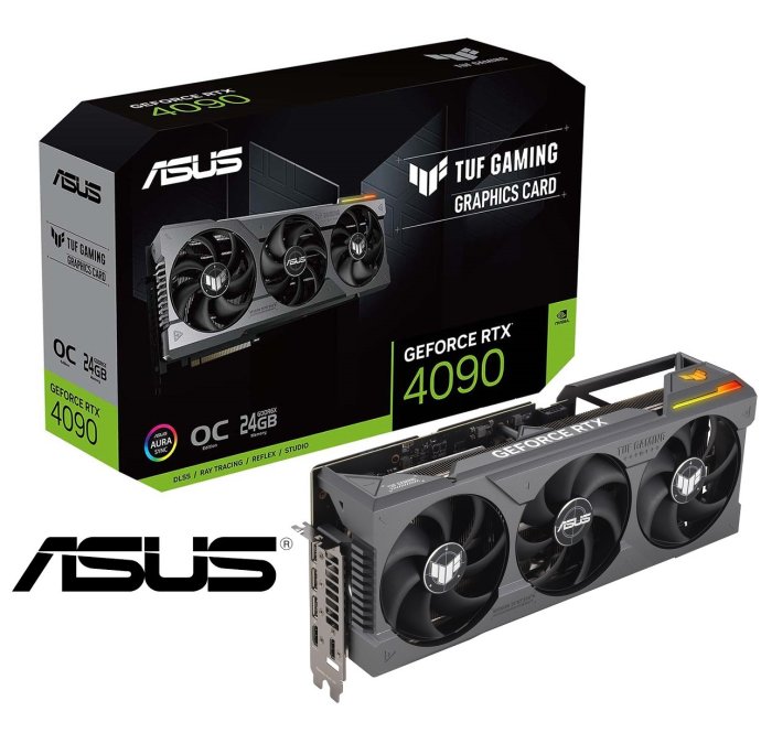 現貨】全新 ASUS 華碩 TUF RTX4090 O24G 顯示卡 電競3風扇 8K 光追 超頻【公司貨 三年保