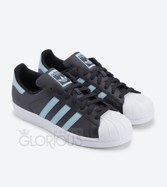 ADIDAS ORIGINALS SUPERSTAR 黑水藍 復古 男女 G27808【GLORIOUS潮鞋代購】