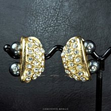 珍珠林~展示品出清 僅此一件.6MM黑膽石鑲鑽耳環 數量有限 售完為止#296